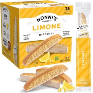 Nonni's Bakery Limone Biscotti Individually Wrapped 25ct